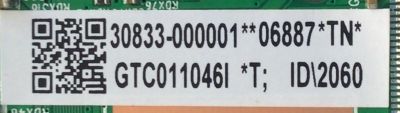 T-CON PARA TV TCL / NUMERO DE PARTE 30833-000001 / 40-HKCPMI-TNA2HG / 11602-500229 / GTC011046I / DISPLAY PT430CT03-14 VER.2.4 / MODELO 43S334 - Imagen 2